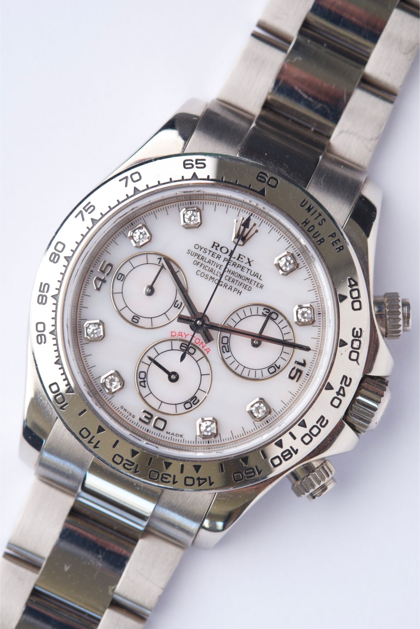 Rolex Daytona Or Blanc Diamants
