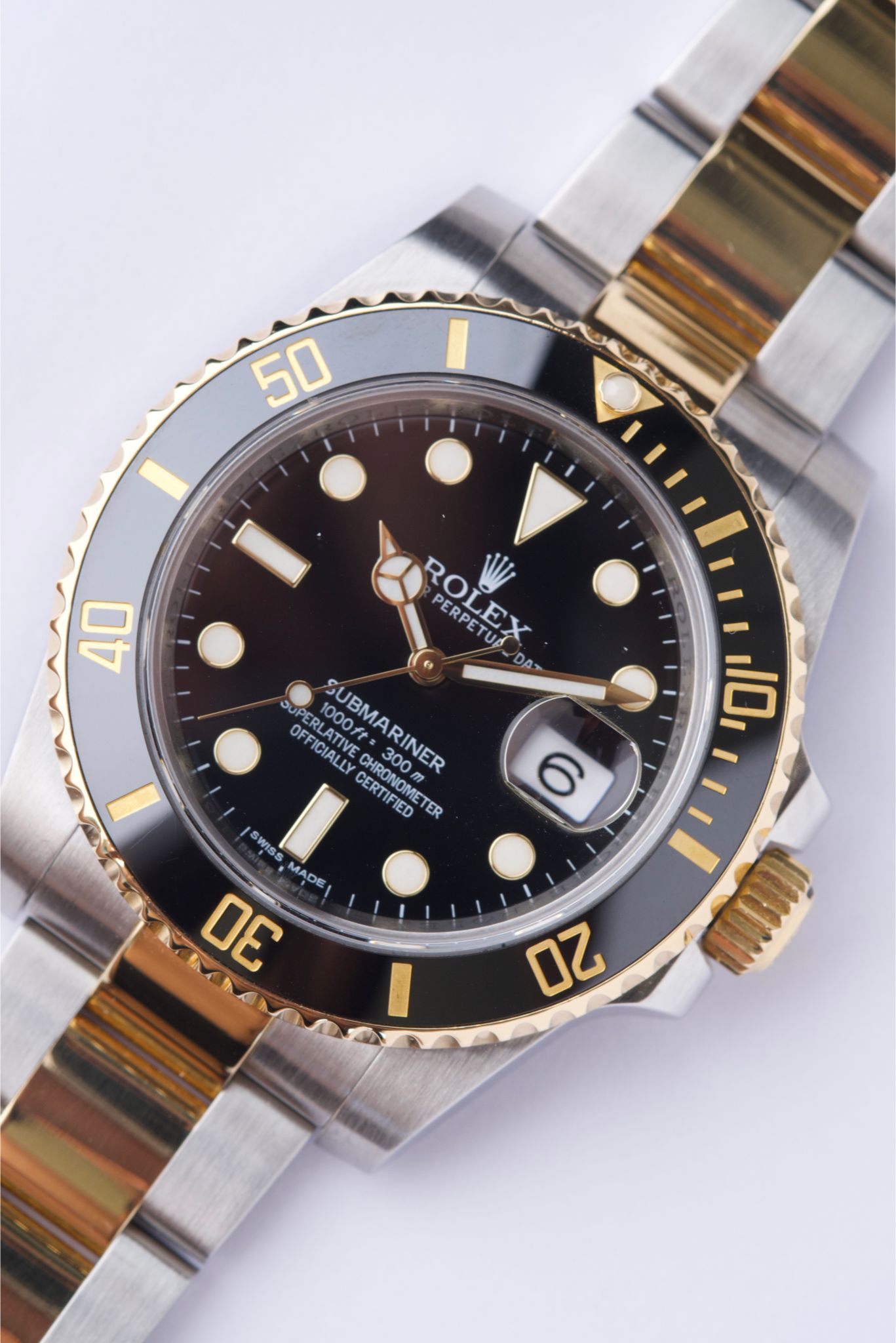 Rolex Submariner Or Acier 16613