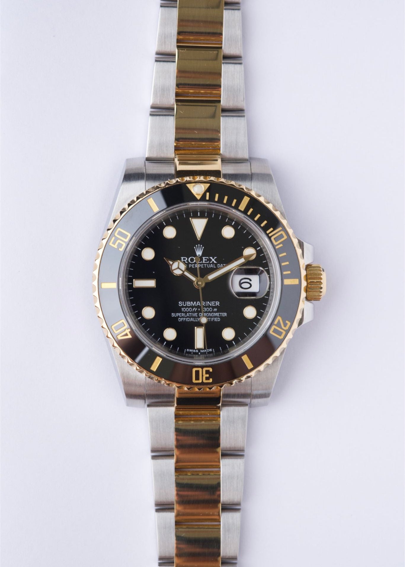 Rolex Submariner Or Acier 16613