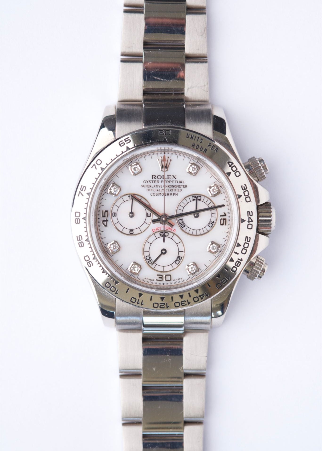 Rolex Daytona Or Blanc Diamants